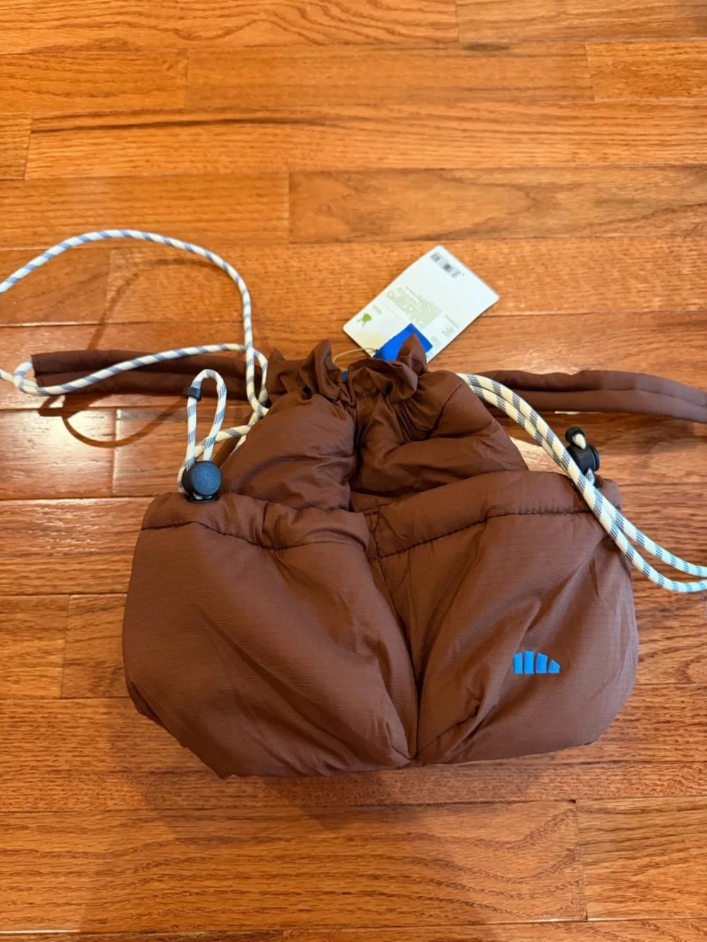 Brown Drawstring Mini Backpack - Picture 2 of 4